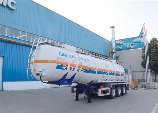 中集3915k1体育十年品牌值得信赖双氧水运输半挂车