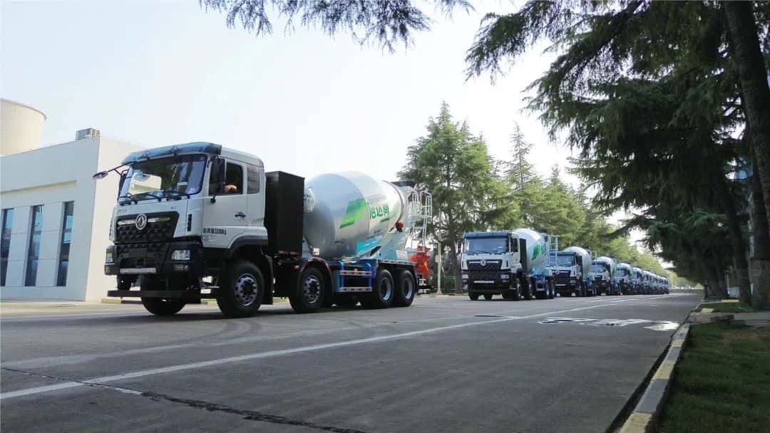 驭风而行，中集车辆15台新能源搅拌车驶入湖北，绘就荆楚生态长卷